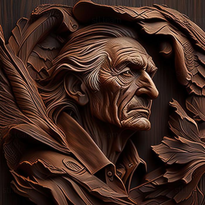 3D модель Филип Строб, американский художник. (STL)